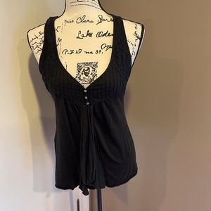 Anthropologie Deletta tank top with ruffle